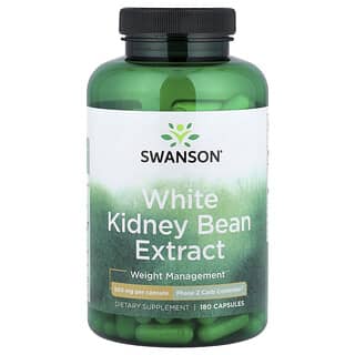 Swanson, White Kidney Bean Extract, 500 mg, 180 Capsules