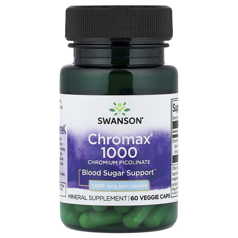 Chromax®（クロマックス）1000、ピコリン酸クロム、1,000mcg、ベジ