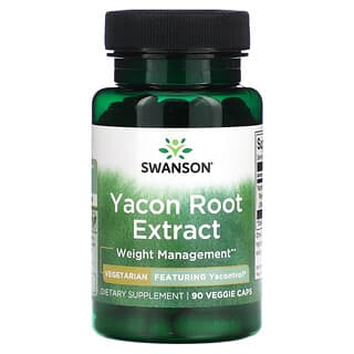 Swanson, Extracto de raíz de yacón`` 90 cápsulas vegetales