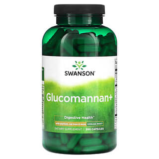 Swanson, Глюкоманнан +, 300 капсул