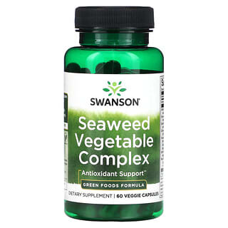 Swanson, Complexe d'algues végétales, 60 capsules végétariennes