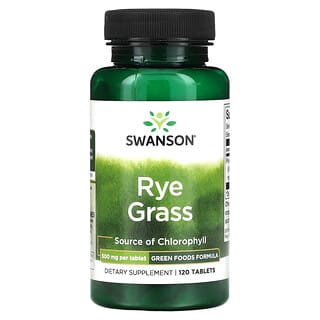 Swanson, Hierba de centeno, 500 mg, 120 comprimidos