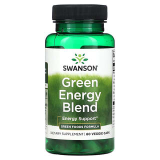 Swanson, Mélange d'énergie verte, 60 capsules végétariennes