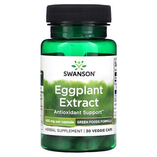 Swanson, Eggplant Extract , 450 mg , 30 Veggie Caps