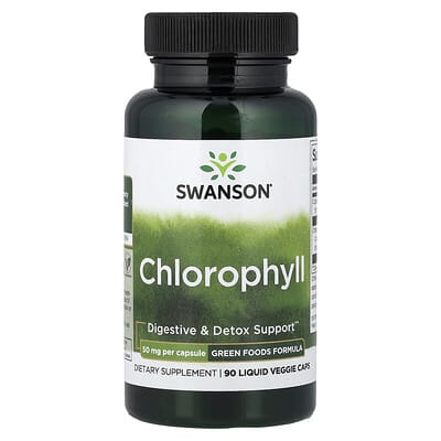 Swanson, Chlorophyll, 90 Liquid Veggie Caps