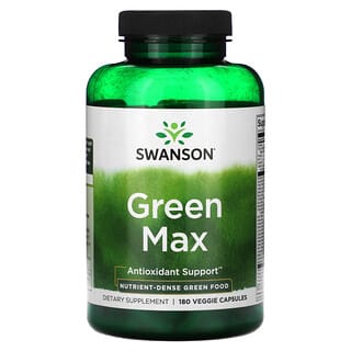 Swanson, Green Max`` 180 cápsulas vegetales