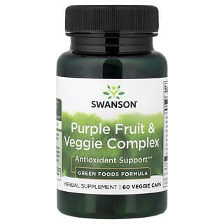 Swanson, Purple Fruit & Veggie Complex, 60 Veggie Caps