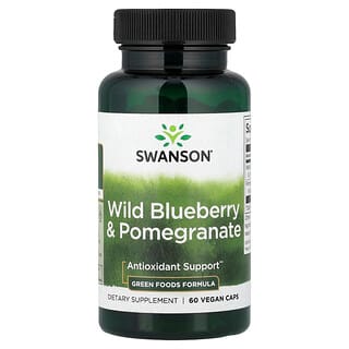 Swanson Vitamins, Wild Blueberry & Pomegranate, 60 Vegan Caps