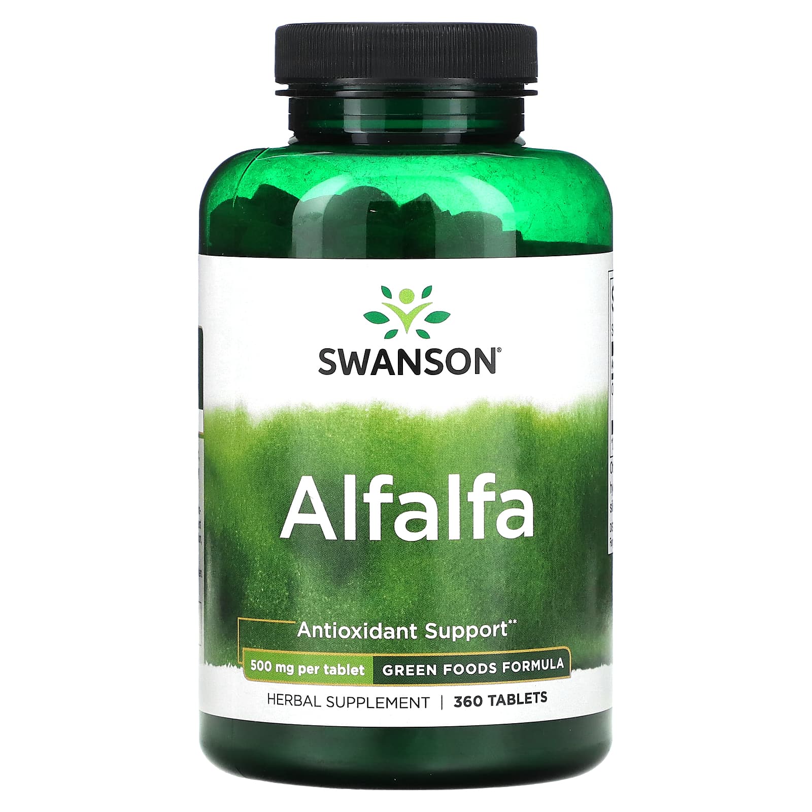 Swanson, Alfalfa, 500 mg, 360 Tablets