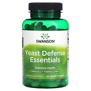 Swanson, Yeast Defense Essentials, 120 kapsułek roślinnych
