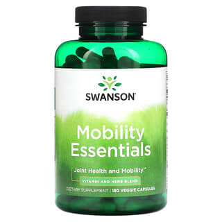 Swanson‏, Mobility Essentials, תוסף לגמישות וניידות, 180 כמוסות צמחיות