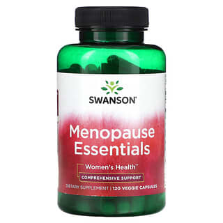 Swanson‏, Menopause Essentials, תוסף תזונה לתמיכה בתסמיני חדלון וסת, 120 כמוסות צמחיות