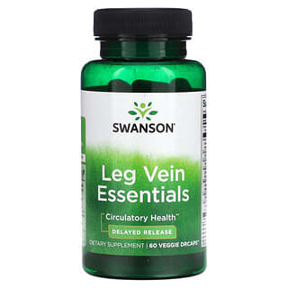 Swanson, Leg Vein Essentials, 60 cápsulas de comprimidos vegetales
