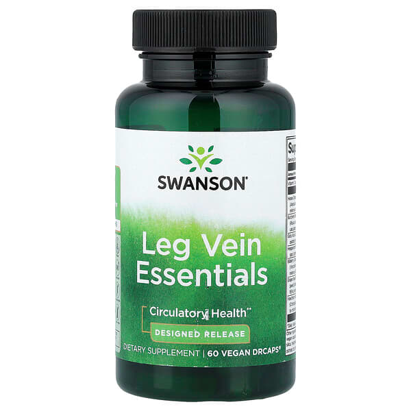 Swanson Vitamins, Leg Vein Essentials, 60 Vegan DrCaps®