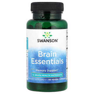 Swanson, Brain Essentials, 60 Veggie Capsules