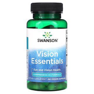 Swanson, Vision Essentials`` 60 cápsulas vegetales