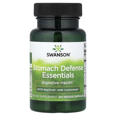 Swanson, Essential Nutrients for Stomach Defense, 60 Vegetarian Capsules
