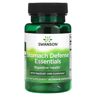 Swanson, Stomach Defense Essentials, 60 растительных капсул