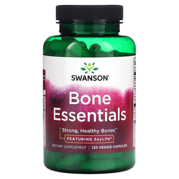 Swanson, Bone Essentials Featuring SoyLife，120 粒素食膠囊