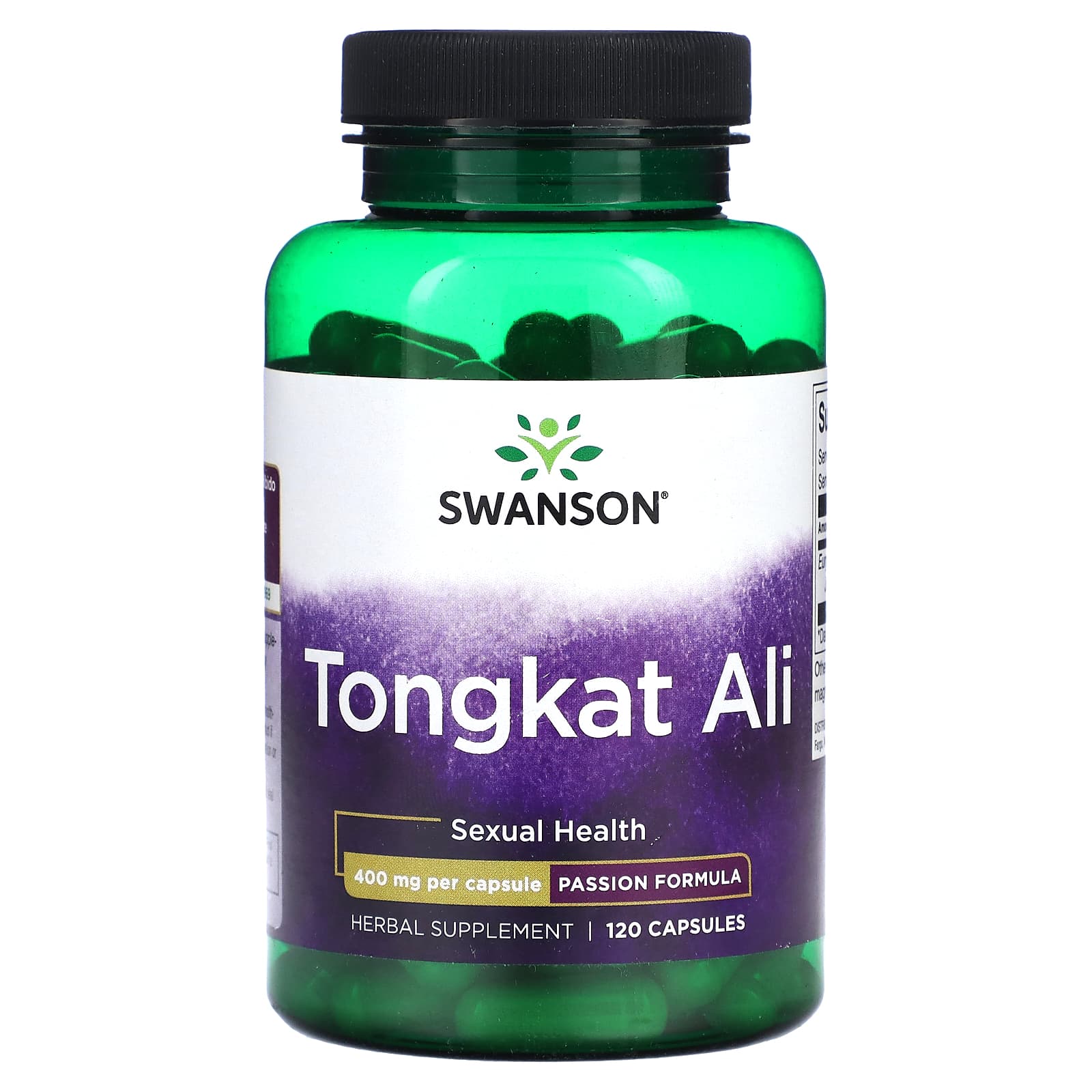 Swanson, Tongkat Ali, 400 mg, 120 Cápsulas