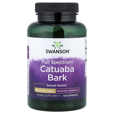 Swanson, Versatile® Catuaba Bark, 465 mg, 120 Capsules