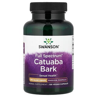 Swanson Vitamins, Full Spectrum® Scoarță de Catuaba, 465 mg, 120 capsule