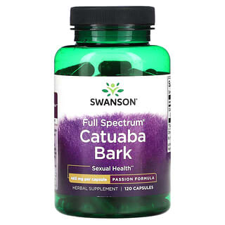 Swanson, Corteza de catuaba de espectro completo, 465 mg, 120 cápsulas