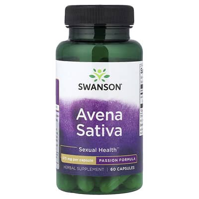 Swanson, Oats, 60 Capsules (575 mg per capsule)