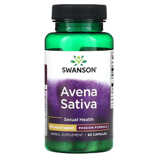Swanson, Avena Sativa, 575 mg, 60 Cápsulas
