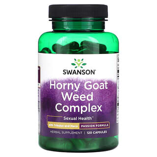 Swanson, Horny Goat Weed Complex with Tribulus and Maca, 120 Capsules