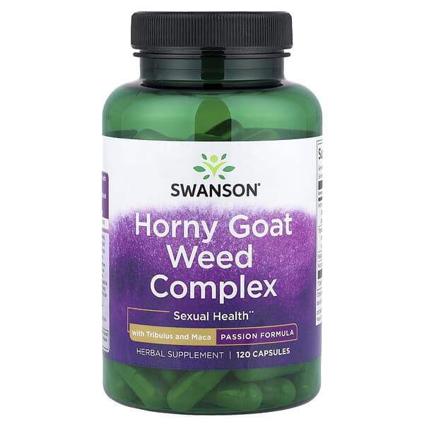 Swanson, 含蒺藜和瑪卡的淫羊藿復合物，120 粒膠囊