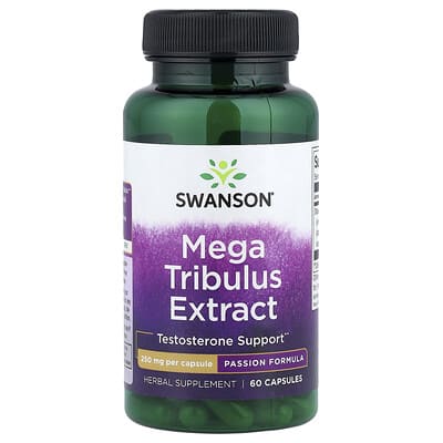 Swanson, Mega Tribulus Terrestris Extract, 250 mcg, 60 Capsules