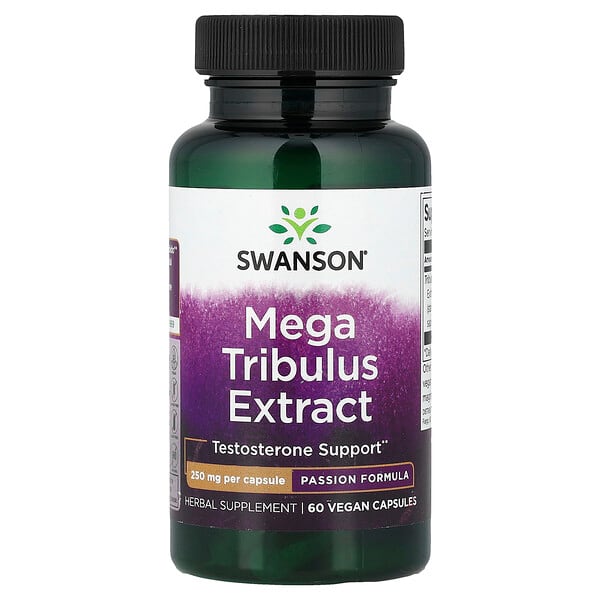 Swanson Vitamins, Mega Tribulus Extract, 250 mg, 60 Capsules