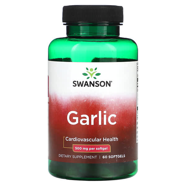 Swanson, Garlic, 500 mg, 60 Softgels