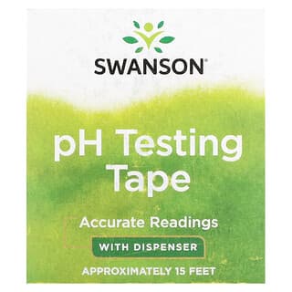 Swanson, pH 테스트 테이프, 디스펜서 포함, 약 15피트
