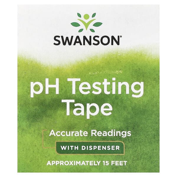 Swanson Vitamins, pH 테스트 테이프, 디스펜서 포함, 약 15피트