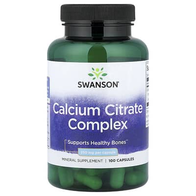 Swanson, Calcium Citrate Complex, 250 mg, 100 Capsules