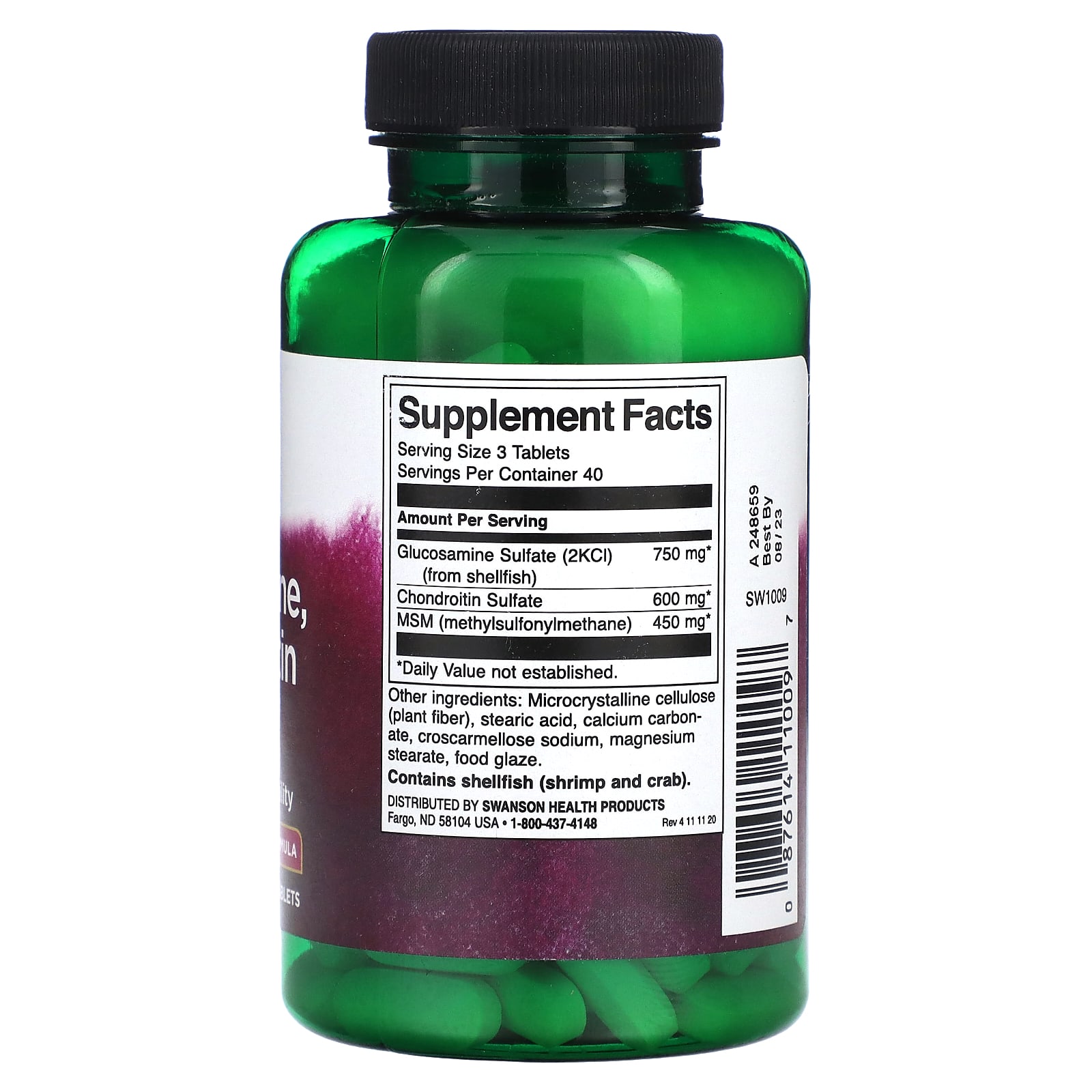 glucosamine with msm or chondroitin