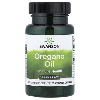 Swanson Vitamins, Aceite de orégano, 120 cápsulas blandas (150 mg por cápsula blanda)