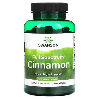 Swanson, Full Spectrum Cinnamon, 375 mg, 180 Capsules