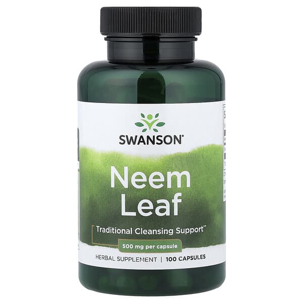 Swanson Vitamins, 님 잎, 500mg, 캡슐 100정