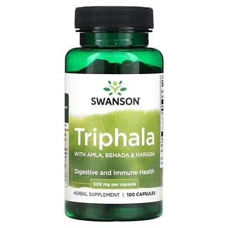 Swanson, Triphala with Amla, Behada & Harada, 500 mg, 100 Capsules