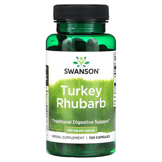 Swanson, Ruibarbo de pavo, 500 mg, 100 cápsulas