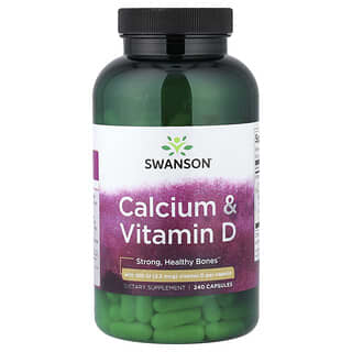 Swanson, 칼슘 & 비타민D, 캡슐 240정