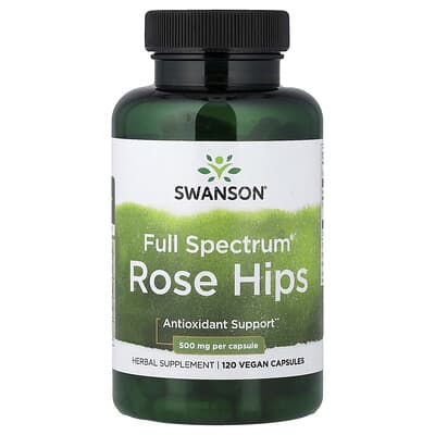 Swanson, Versatile® Rose Hips, 500 mg, 120 Vegan Capsules