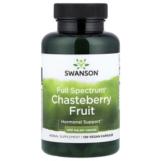 Swanson, Buah Chasteberi Full Spectrum®, 400 mg, 120 Kapsul Vegan