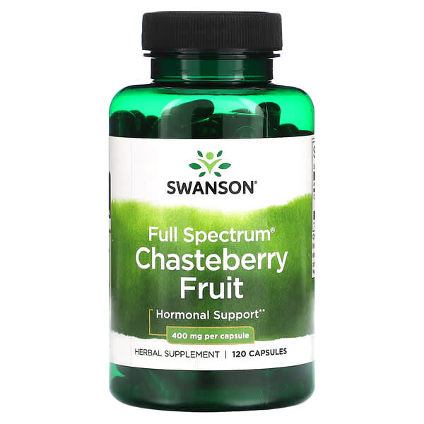 Swanson, Full Spectrum Chasteberry Fruit, 400 mg, 120 Capsules