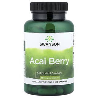 Swanson, Acai Berry, 500 mg, 120 kapslí
