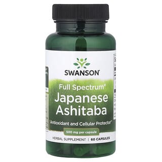 Swanson, Espectro Completo Ashitaba Japonês, 500 mg, 60 Cápsulas