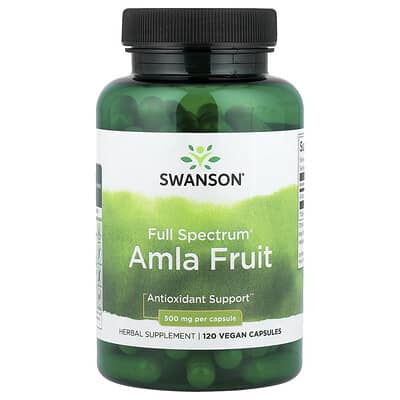 Swanson, Full Spectrum® Amla Fruit, 120 Vegan Capsules (250 mg per Capsule)